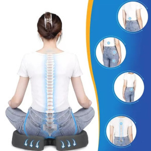 Memóriahabos ülőpárna szürke