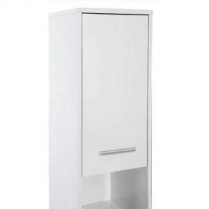 1 fiókos 2szekrényes fürdőszobai szekrény, fehér, 30x85x30
