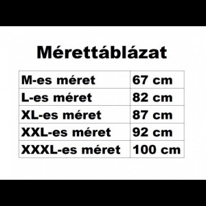 Fogyasztó öv, karcsúsító öv, alakformáló öv XXL