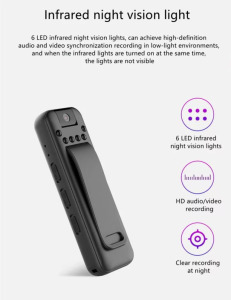 Univerzális mini DVR, 180°-ban forgatható lencse, éjszakai látással,1080p