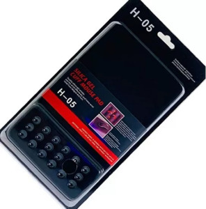 Professzionális egérpad H05, csuklótámasz, gumitalp, 250x180x4mm, fekete