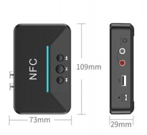 Bluetooth 5.0 audio vevő adapter