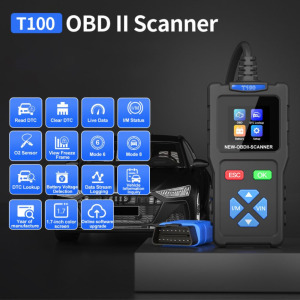 T100 OBDII diagnosztikai eszköz, hibakód olvasó