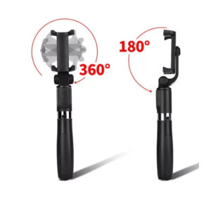 Bluetooth szelfibot tripod funkcióval, távirányítóval 18.5cm-71cm, fekete