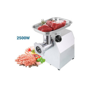INOX, rozsdamentes acél ipari húsdaráló, 2500W, 230kg/óra