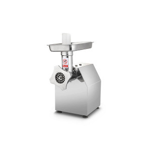 INOX, rozsdamentes acél ipari húsdaráló, 2500W, 230kg/óra