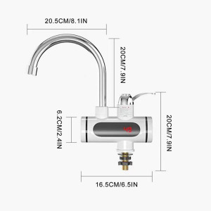 1+1 elektromos vízmelegítő alsó bekötésű csaptelep