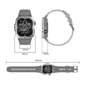 Laxasfit Q11 Okosóra, ezüst - magyar menüvel