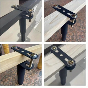 Állítható fém ágykeret láb, nagy teherbírású középső lemezszalag láb