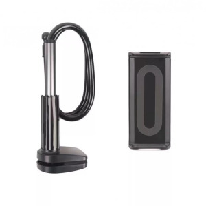 Flexibilis telefon- és tablettartó, asztalra/ágyra szerelhető, fekete