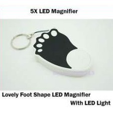 Talp alakú led lámpás 5x-ös nagyító