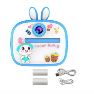 Nyuszis mini gyermek fényképezőgép azonnali nyomtatással