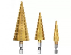 Lépcsős fúró készlet 3db-os, 4-32 mm