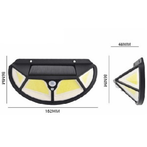 102 LED-es falra szerelhető napelemes lámpa - MS-719