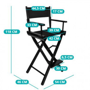 Összecsukható smink szék favázzal