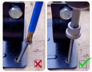 Mágneses csavar rögzítő, mágneses bitfej (5 db) 25 mm