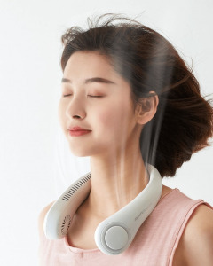 Mini hordozható nyakventilátor (Jisulife) fehér