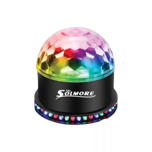 Solmore LED Disco Ball - RGB party fény távirányítóval