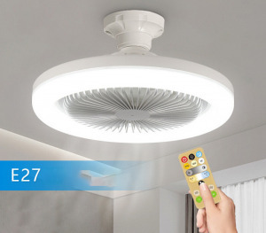 Simple ledlámpa ventilátor e27 foglalattal, távirányítóval
