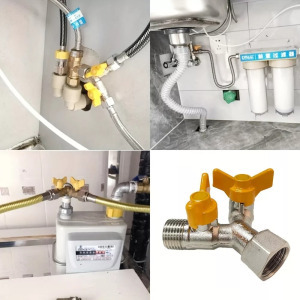 Sárgaréz 1/2 hüvelykes Y adagolószelep