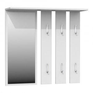 Drohmo Opal tükrös fogas, 85x82x15 cm, fehér