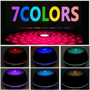 Bluetooth aromapárásító, illatosító, 7 szín, távirányítható, világos színben