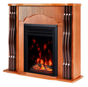 Kandallókészlet Clasic barna & Cris, 883x950x300 mm, 1500 W
