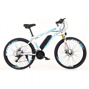Frike Hybrid elektromos kerékpár fehér-világos kék 250W 31-61km -es hatótáv