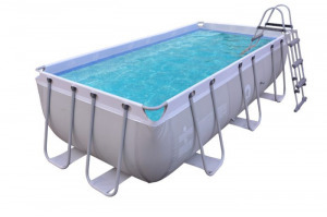 Avenli Frame medenceszett téglalap alakú szürke 400x200x99cm