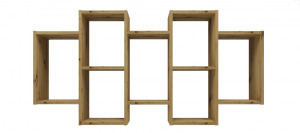 Shannan Bilbao 7.0 fali polc, 129,5x65x20 cm, tölgy