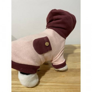 Kapucnis Kutyapulcsi -S méretben rózsaszín, sötétkék , szürke színben