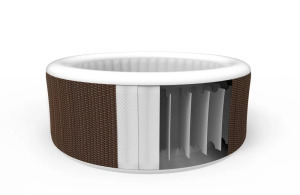 Avenli felfújható jakuzzi Nice barna rattan hatású 204x70cm (14196EUV31)