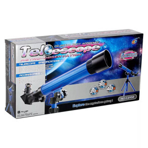 Oktatási teleszkóp állvánnyal - 3 db lencsével 20x / 30x / 40x nagyítással