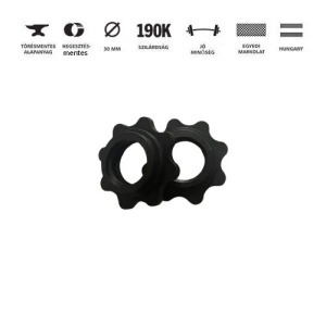 GazoFitness kézi súlyzó 1×11,5kg (össz: 11,5kg) menetes súlyzórúddal