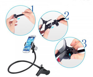 Felcsíptethető flexibilis univerzális telefontartó mobil tartó