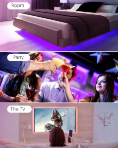 Teckin SL07 Smart RGB LED szalag 10m, Wi-Fi, 36 W, zene szinkronizálás, távirányító, színes fény