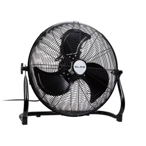 Nagy teljesítményű padló ventilátor 18"/45cm 200W -fekete