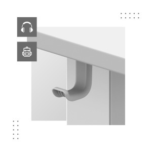 Íróasztal , állítható magassággal, memória funkcióval, kábelrendező, 140 X 70 cm, fehér