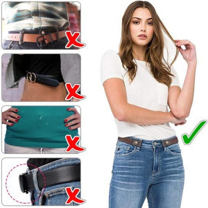 Magic Belt - csat nélküli öv - Fekete