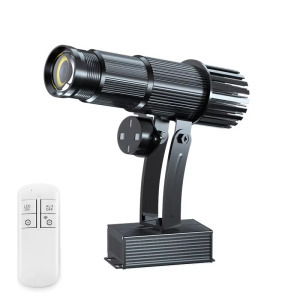 Céges-/Reklámlogó LED projektor, 20W, folyamatosan forgó logó, távirányító