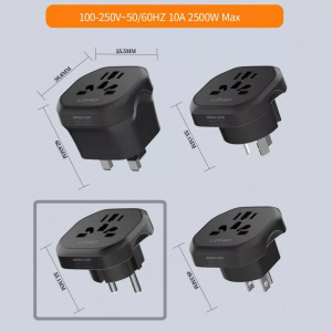 Ldnio univerzális utazó adapter, EU-s aljzatba, EU/UK+AU+USA+CN csatlakozó