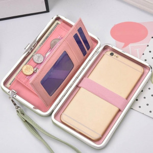 Női pénztárca, borítéktáska - harmatos narancs