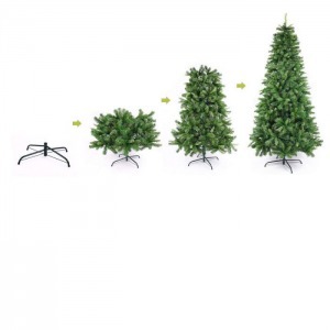 3D műfenyő fém talppal, 120 cm