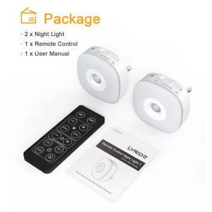 Lyridz LED meleg/hideg fény, fényerő érzékelő, 2db LED, távirányító, fehér