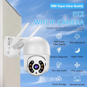 Telefonról vezérelhető PTZ01 WIFI-s biztonsági kamera