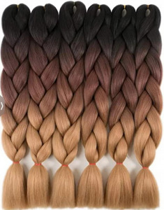 Kanekalon ombre barna 160 g 2m