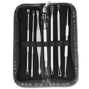 Mitesszer eltávolító készlet cipzáros tartóban - MS-426
