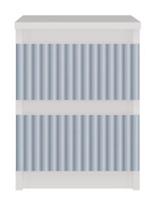 Drohmo MIX M2 Arteo éjjeliszekrény, 30x40x30 cm, fehér-kék