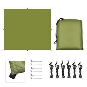 3x3 méteres, vízálló ponyva kempingezéshez ajándék hordtáskával