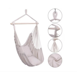 Függőszék párnával, felakasztható fehér